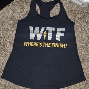 Women's Black Tank Top - WTF Graphic